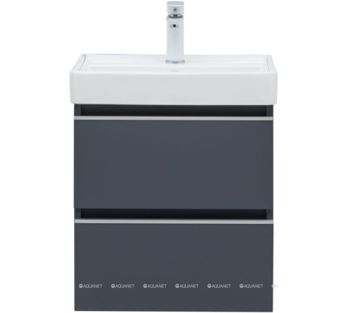Тумба под раковину Aquanet Вега 50 2 ящика маренго 00329588
