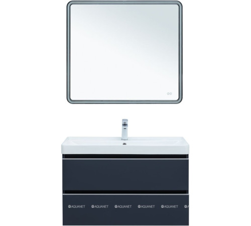 Тумба под раковину Aquanet Вега 90 подвесная 2 ящика маренго 00329592
