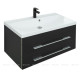 Тумба под раковину Aquanet Верона 90 New черный матовый 00272429