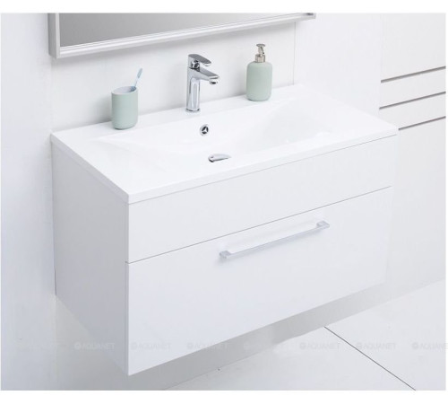 Тумба под раковину De Aqua Кубика 90 белая 167034