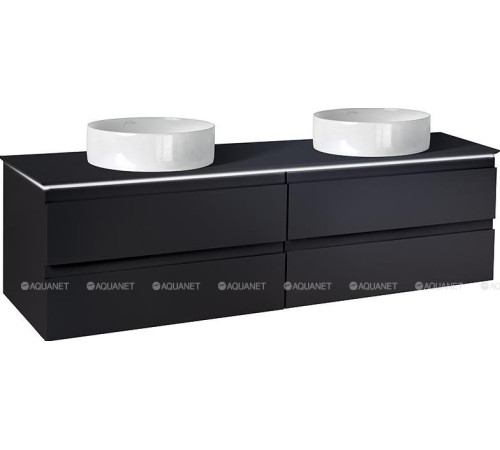 Тумба со столешницей Jacob Delafon Madeleine 120 см с подсветкой черный матовый EB2085-J53