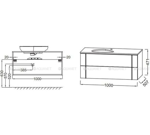 Тумба под раковину Jacob Delafon Nouvelle Vague 100 см белый EB3040-N18
