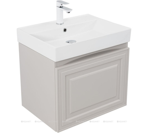 Тумба с раковиной Aquanet Агата 60 1 ящик бежевый 00348183
