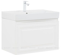 Тумба с раковиной Aquanet Агата 75 1 ящик белый сатин 00348186