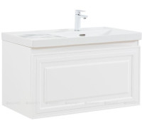 Тумба с раковиной Aquanet Агата 90 R 1 ящик белый сатин 00365936