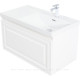 Тумба с раковиной Aquanet Агата 90 R 1 ящик белый сатин 00365936