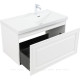 Тумба с раковиной Aquanet Агата 90 R 1 ящик белый сатин 00365936