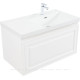 Тумба с раковиной Aquanet Агата 90 R 1 ящик белый сатин 00365936