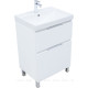 Тумба с раковиной Aquanet Алвита new 60 Flash напольная 2 ящика белый матовый 00345685