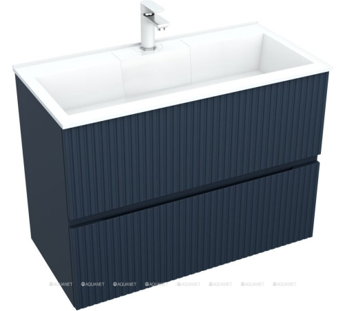 Тумба с раковиной Aquanet Джейн 90 маренго раковина Фортуна 00332523