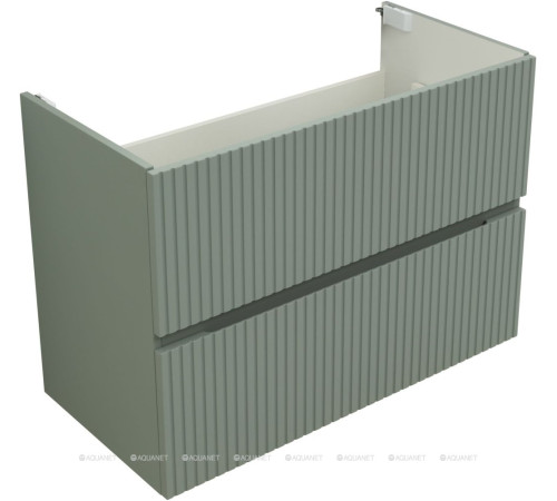 Тумба с раковиной Aquanet Джейн 90 мисти грин раковина Фортуна 00332518