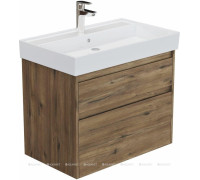 Тумба с раковиной Aquanet Nova Lite 2.0 75 2 ящика дуб рустикальный 00348194