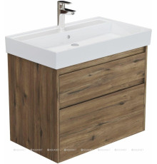 Тумба с раковиной Aquanet Nova Lite 2.0 75 2 ящика дуб рустикальный 00348194