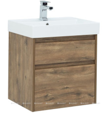 Тумба с раковиной Aquanet Nova Lite 60 2 ящика дуб рустикальный 00254695