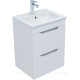 Тумба с раковиной Aquanet Практика 50 2 ящика белый матовый 00332512