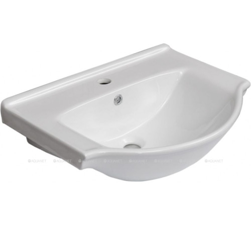 Тумба с раковиной Aquanet Сидней 60 дуб рошелье/белый раковина Shenxin 00354988