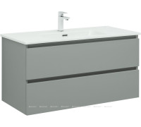 Тумба с раковиной Aquanet Вега 2.0 100 Flat 2 ящика мисти грин 00344772