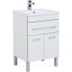Тумба с раковиной Aquanet Верона 58 напольная 1 ящик 2 дверцы белый 00287667