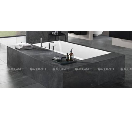 Ванна квариловая Villeroy & Boch Subway 3.0 180x80 см комплект с ножками и сливом-переливом UBQ180SBW2DV-01