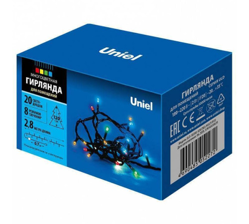 Гирлянда Супернить Uniel ULD-S0500/50 DTA 50 м 500 LED RGB 11092