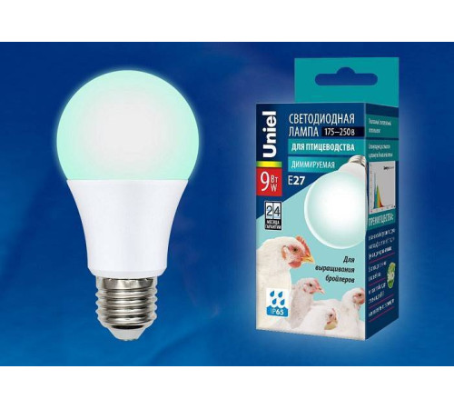 Лампа для птицеводства Uniel E27 9Вт K UL-00003190