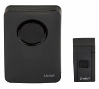 Звонок беспроводной Uniel UDB-014W черный UL-00006433
