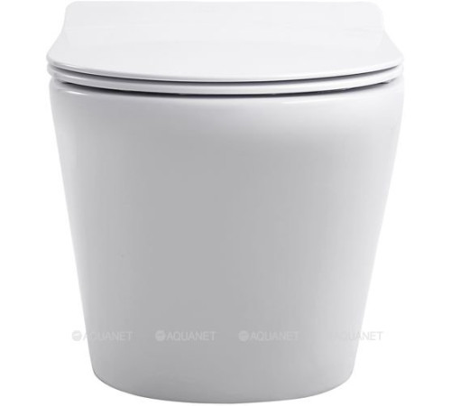 Унитаз подвесной Aquanet Atago W Short Tornado с сиденьем Soft Close Slim 332173