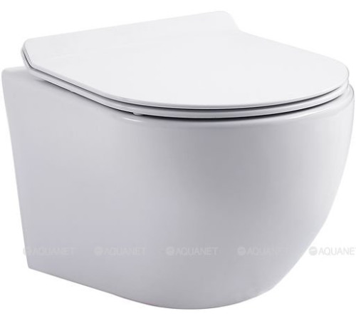 Унитаз подвесной Aquanet Cetus W Short Tornado сиденье Slim Soft Close CETUS W Short T