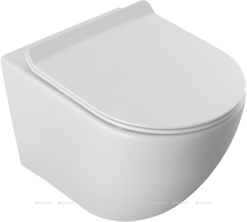 Унитаз подвесной Aquanet Cetus W Short Tornado сиденье Slim Soft Close CETUS W Short T
