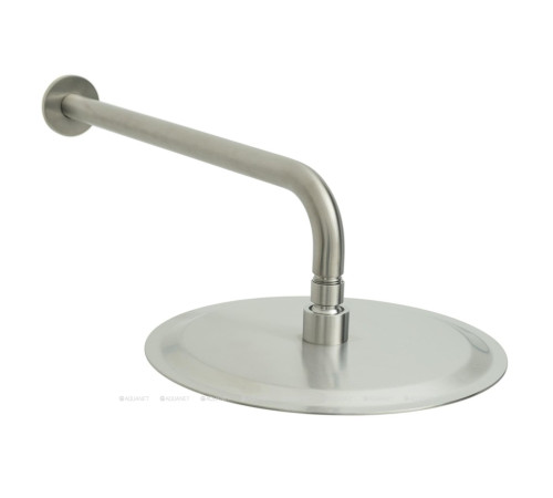 Верхний душ Allen Brau Priority Slim 250 мм с держателем 380 мм брашированный никель 5.31017-BN