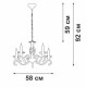 Подвесная люстра Vitaluce V1692 V1692-0/5