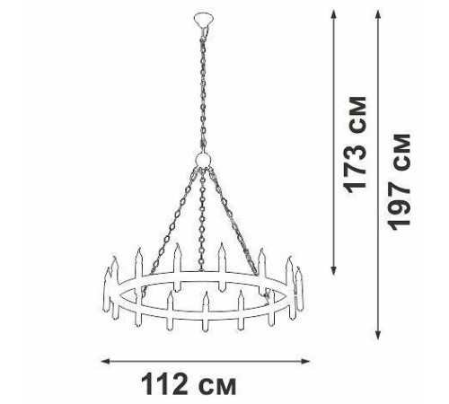 Подвесная люстра Vitaluce V1871 V1871-7/15