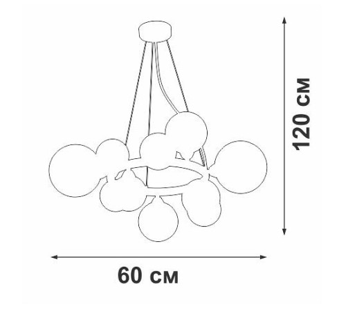 Подвесная люстра Vitaluce V2569 V2569-1/10S