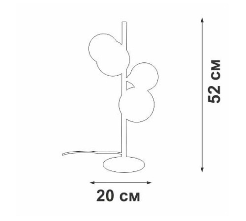 Настольная лампа декоративная Vitaluce V2569 V2569-1/4L