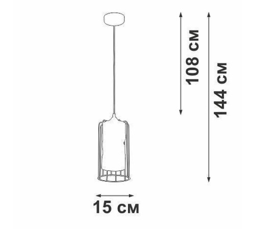Подвесной светильник Vitaluce V2847 V2847-1/1S