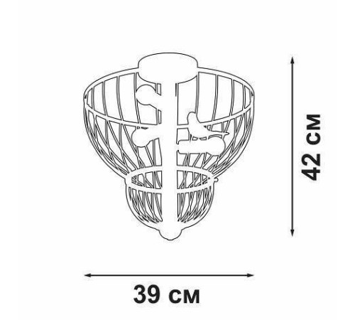 Люстра на штанге Vitaluce V3061 3 лампы V3061-8/3PL