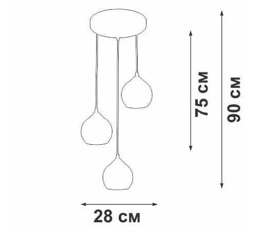 Подвесной светильник Vitaluce V3785 V3785-0/3S