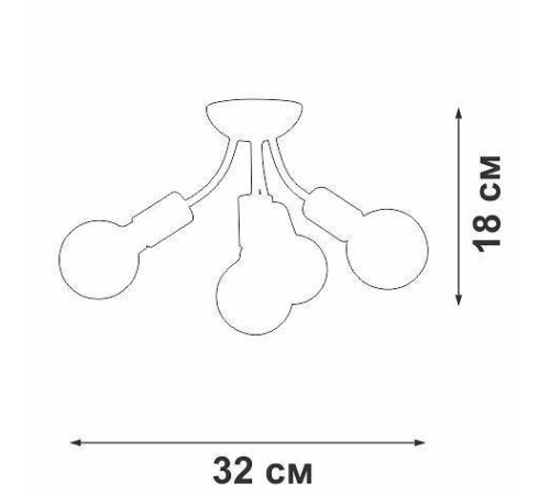 Потолочная люстра Vitaluce V3927 V3927-1/4PL