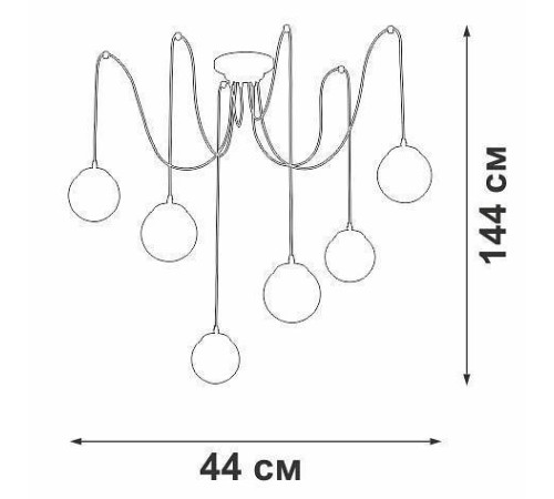 Подвесной светильник Vitaluce V4853 V4853/3S