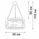 Подвесная люстра Vitaluce V5329 V5329-8/3S