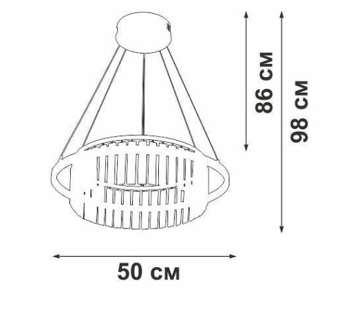 Подвесная люстра Vitaluce V54010 1 лампа V54010-1/1S
