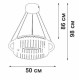 Подвесная люстра Vitaluce V54010 1 лампа V54010-1/1S