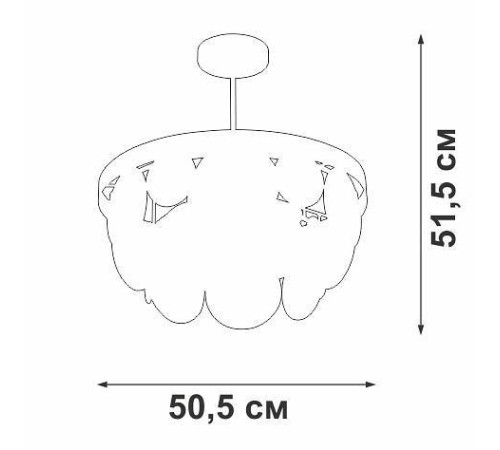 Люстра на штанге Vitaluce V5882 V5882-8/6PL