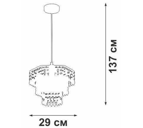 Подвесная люстра Vitaluce V5883 V5883-1/1S