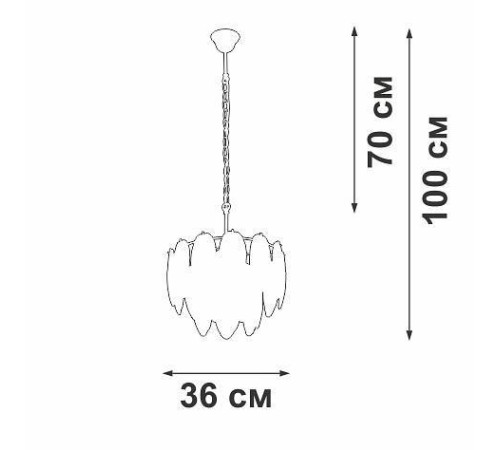 Подвесная люстра Vitaluce V5887 V5887-8/4