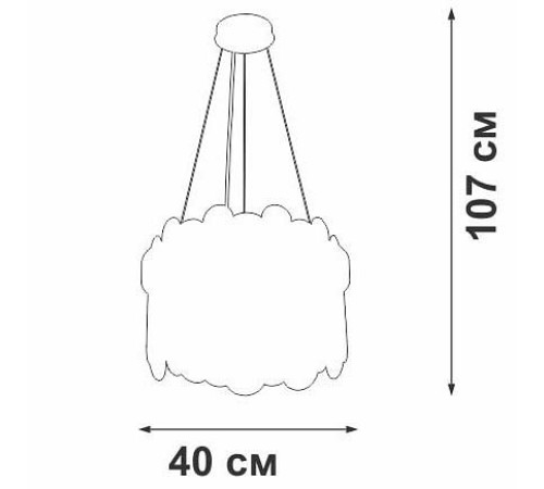 Подвесная люстра Vitaluce V5895 V5895-9/5S