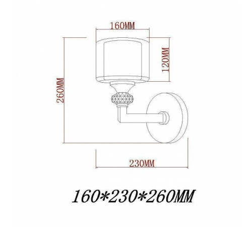 Бра Vele Luce Lotus VL1054W01