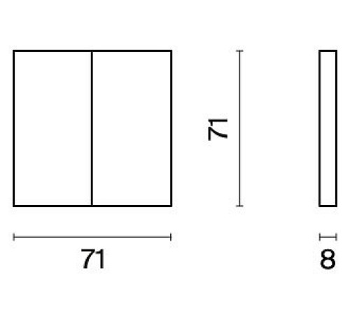 Клавиши для выключателя двухклавишного Voltum S70 VLS000303
