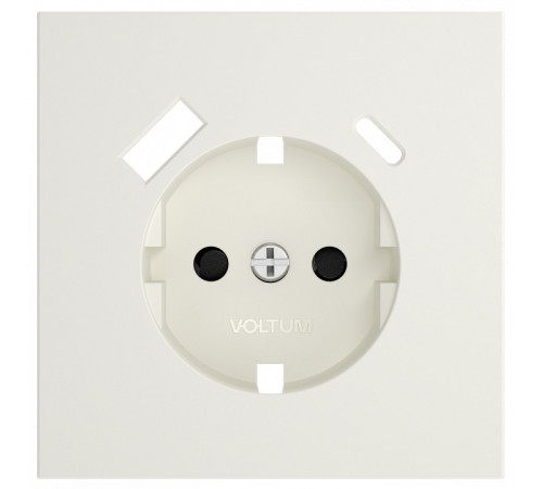 Накладка для розетки с заземлением и со шторками и 2хUSB type A и C Voltum S70 VLS001013
