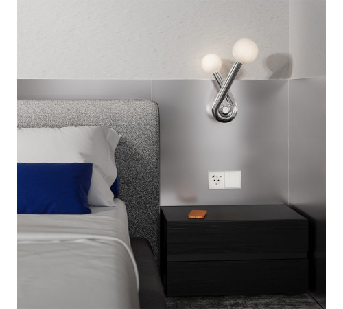 Накладка для розетки с заземлением и со шторками и 2хUSB type A и C Voltum S70 VLS001013